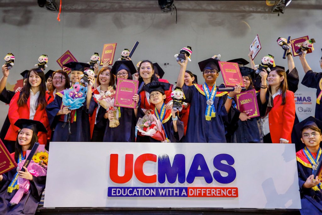 UCMAS students learning mental arithmetic